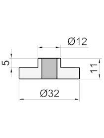 rubber-voetje-d=12-h=11