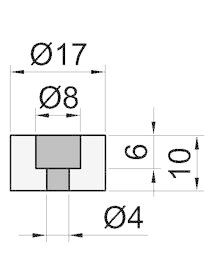 rubber-voetje-d=17-h=10mm